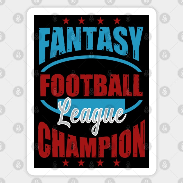 Fantasy Football Champion Magnet by Myartstor 